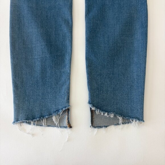 Frame Jeans Womens 27 Blue Le High Skinny Mid-Rise Fray Step Hem Stretch Denim - Picture 10 of 12